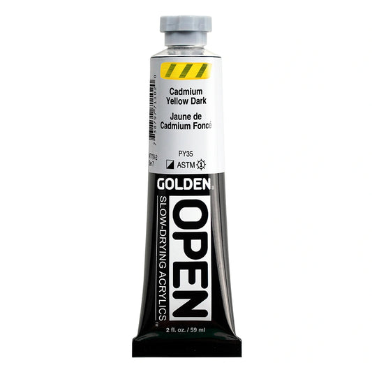 Golden Open Acrylics 59ml Cadmium Yellow Dark