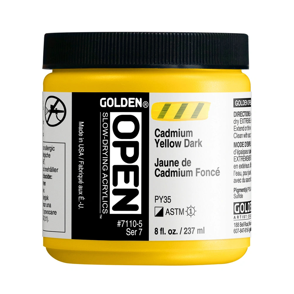 Golden Open Acrylics 237ml Cadmium Yellow Dark