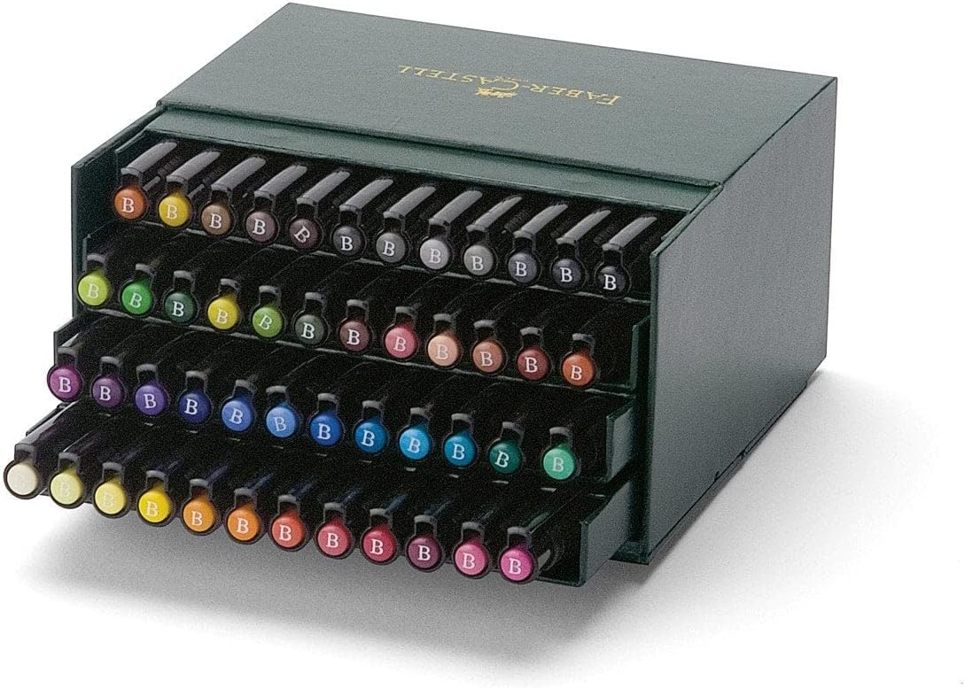 Faber Pitt Artist Brush Pen Box 48 Assorted