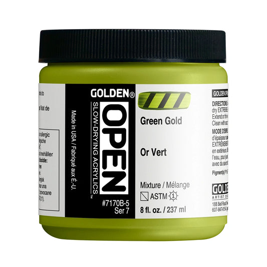 Golden Open Acrylics 237ml Green Gold