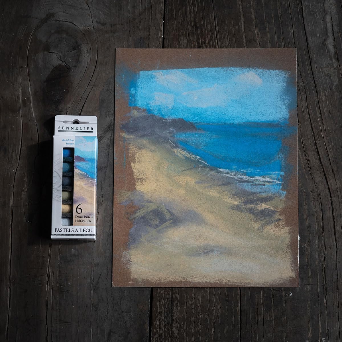 Sennelier 6 Half Soft Pastel Seascape set