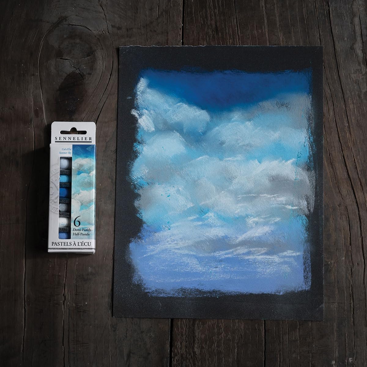 Sennelier 6 Half Soft Pastel Summer Sky Set