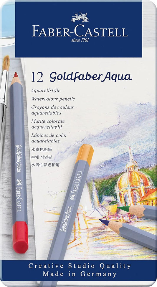 Goldfaber Aqua Watercolour Pencil Tin 12