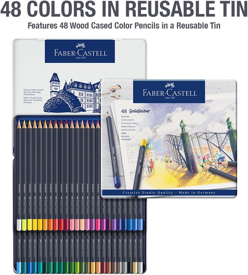 Goldfaber Colour Pencil Tin 48