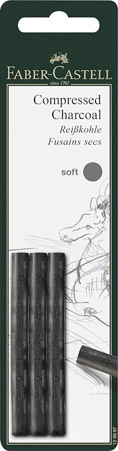 Faber Pitt Charcoal Compressed Soft Pack 3