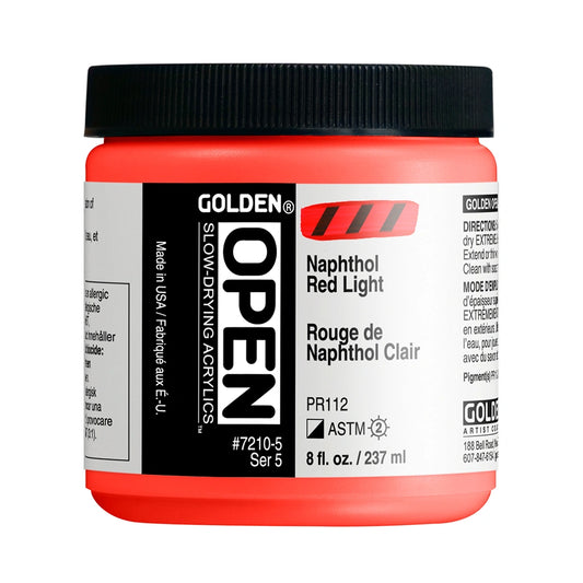 Golden Open Acrylics 237ml Naphthol Red Light