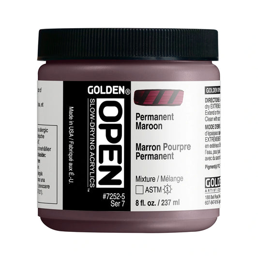 Golden Open Acrylics 237ml Permanent Maroon