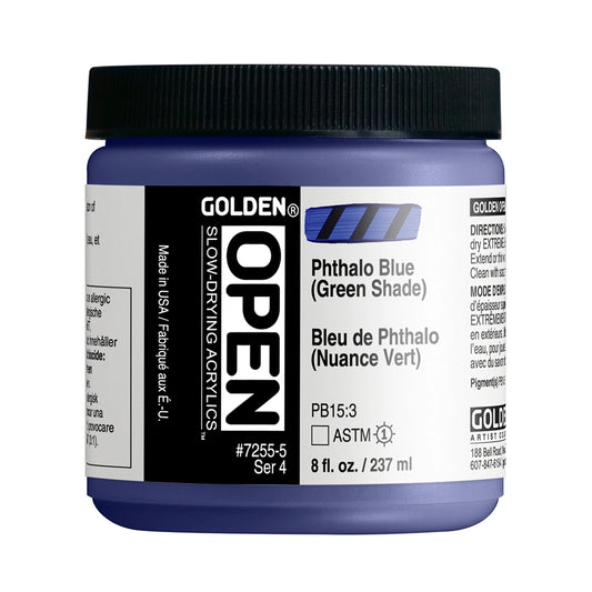 Golden Open Acrylics 237ml Phthalo Blue (Green Shade)