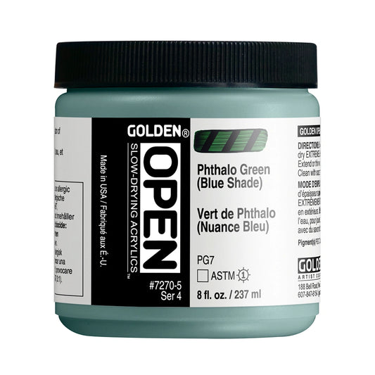 Golden Open Acrylics 237ml Phthalo Green (Blue Shade)