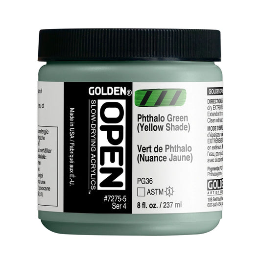 Golden Open Acrylics 237ml Phthalo Green (Yellow Shade)