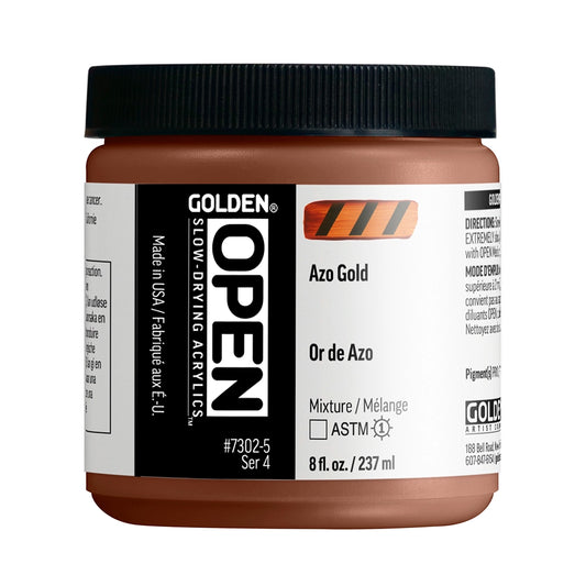 Golden Open Acrylics 237ml Azo Gold