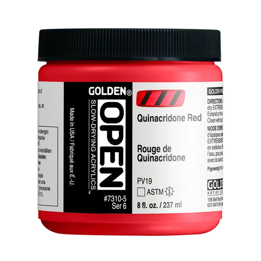 Golden Open Acrylics 237ml Quinacridone Red