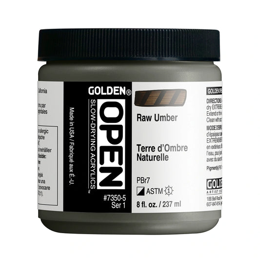 Golden Open Acrylics 237ml Raw Umber