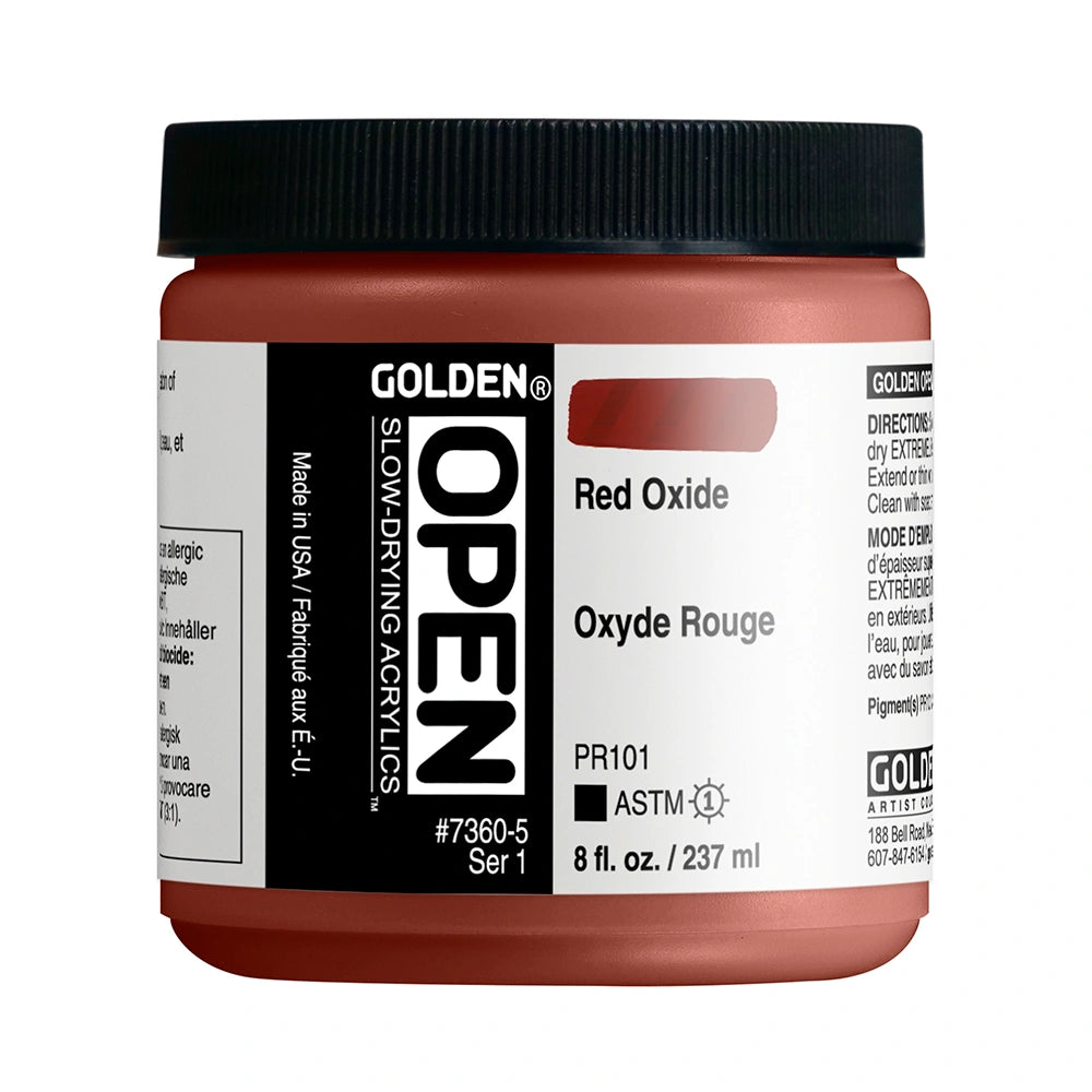 Golden Open Acrylics 237ml Red Oxide