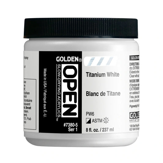 Golden Open Acrylics 237ml Titanium White