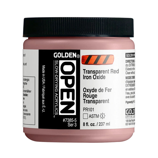 Golden Open Acrylics 237ml Transparent Red Iron Oxide