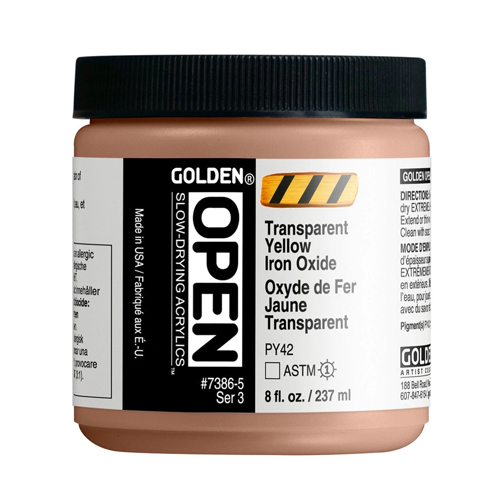 Golden Open Acrylics 237ml Transparent Yellow Iron Oxide