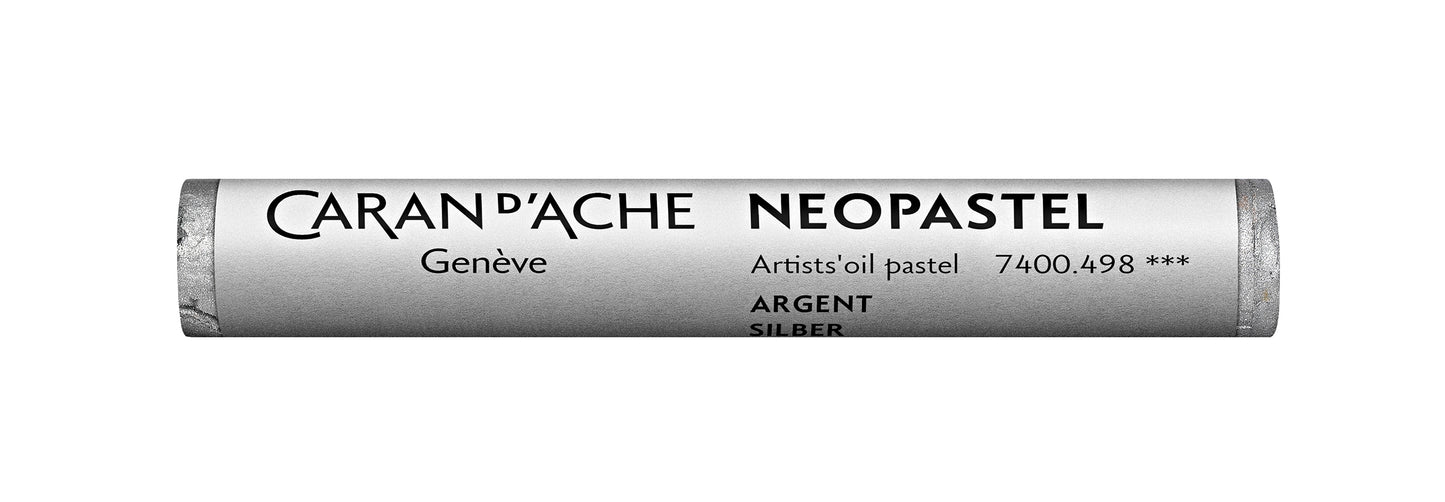 Caran d'Ache Oil Neopastel 498 Silver