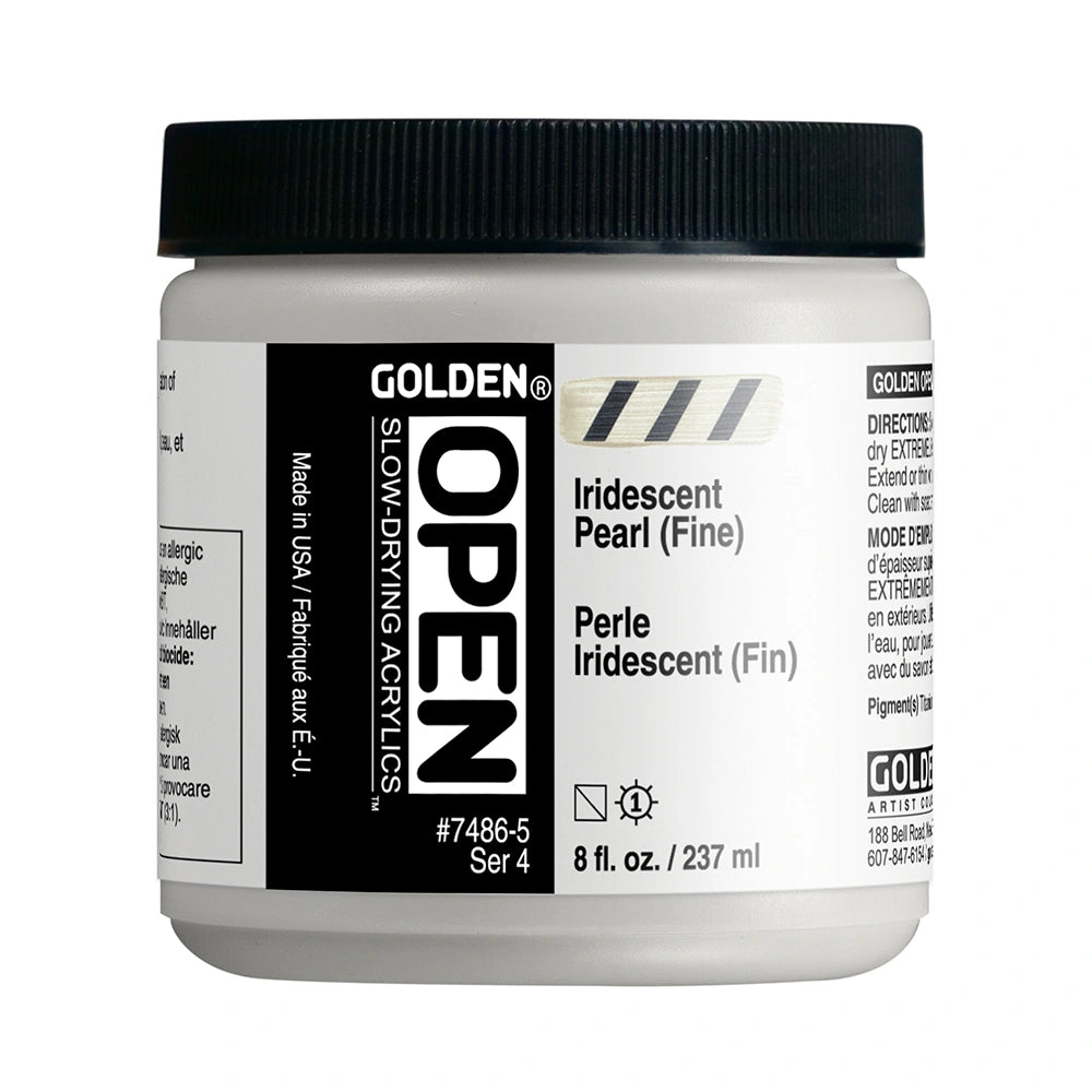 Golden Open Acrylics 237ml Iridescent Pearl (Fine)