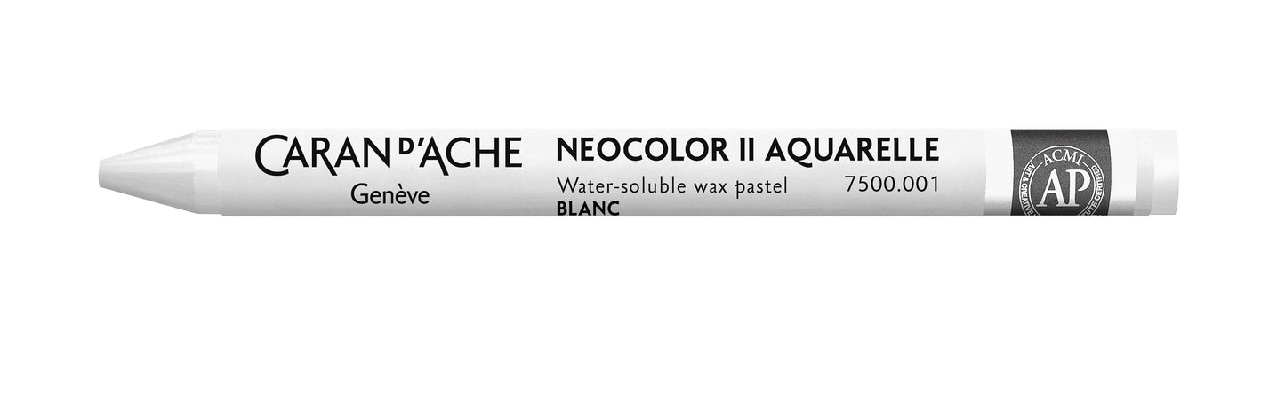 Caran d'Ache Neocolor II Water-Soluble Wax Pastel 001 White