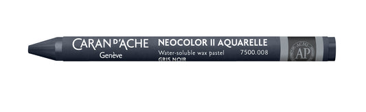 Caran d'Ache Neocolor II Water-Soluble Wax Pastel 008 Greyish Black
