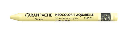Caran d'Ache Neocolor II Water-Soluble Wax Pastel 011 Pale Yellow