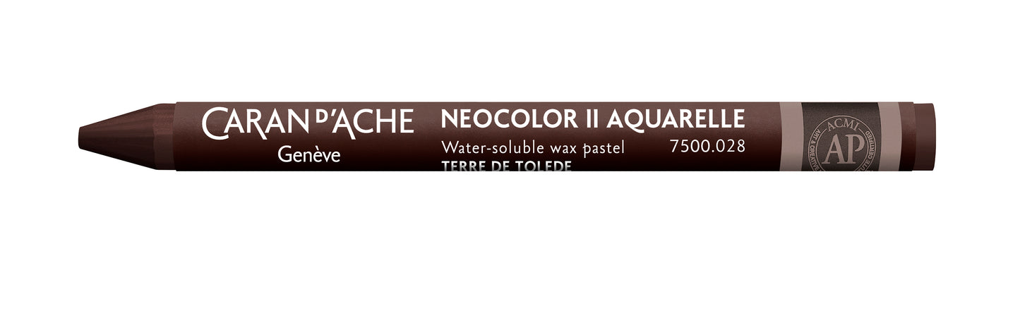 Caran d'Ache Neocolor II Water-Soluble Wax Pastel 028 Toledeo Brown