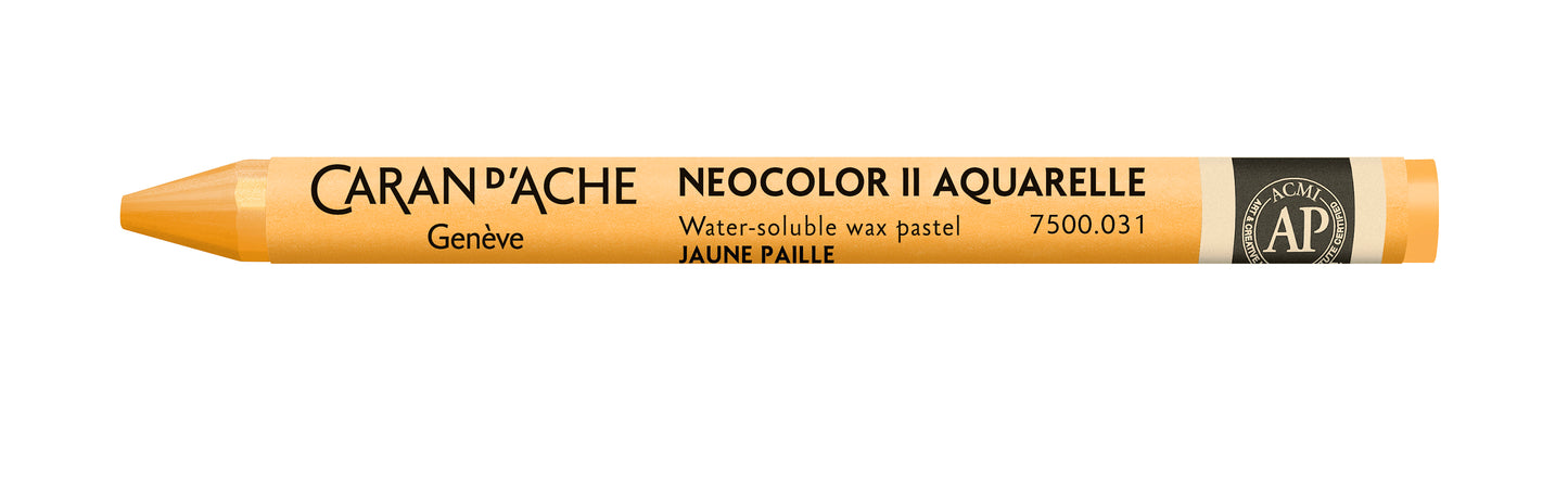 Caran d'Ache Neocolor II Water-Soluble Wax Pastel 031 Orangish Yellow