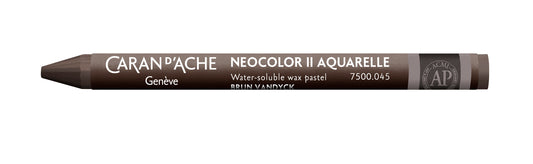 Caran d'Ache Neocolor II Water-Soluble Wax Pastel 045 Vandyke Brown