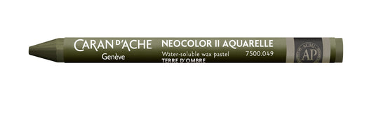 Caran d'Ache Neocolor II Water-Soluble Wax Pastel 049 Umber