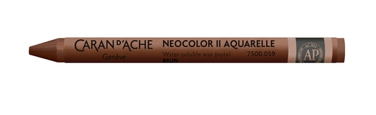 Caran d'Ache Neocolor II Water-Soluble Wax Pastel 059 Brown