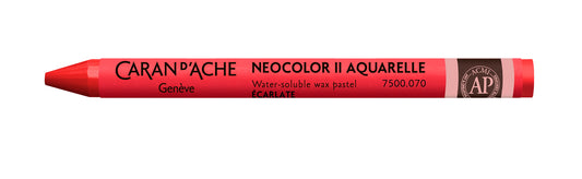 Caran d'Ache Neocolor II Water-Soluble Wax Pastel 070 Scarlet