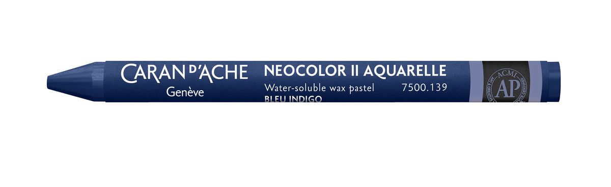 Caran d'Ache Neocolor II Water-Soluble Wax Pastel 139 Indigo Blue