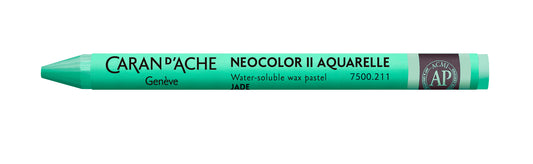 Caran d'Ache Neocolor II Water-Soluble Wax Pastel 211 Jade Green