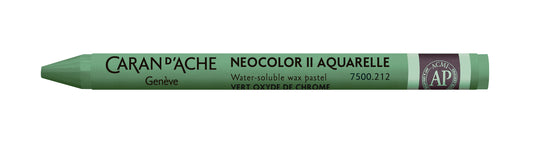 Caran d'Ache Neocolor II Water-Soluble Wax Pastel 212 Chromium Oxide Green
