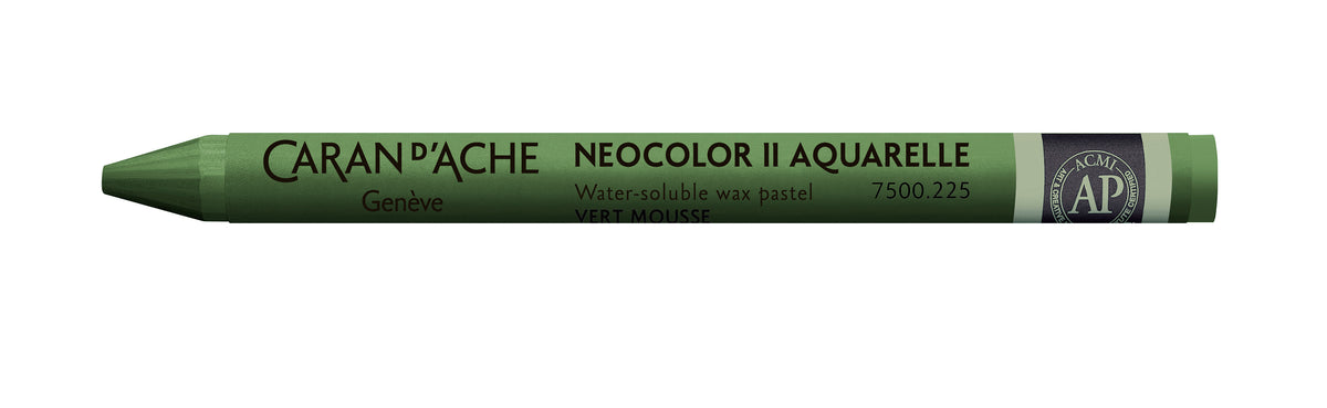 Caran d'Ache Neocolor II Water-Soluble Wax Pastel 225 Moss Green
