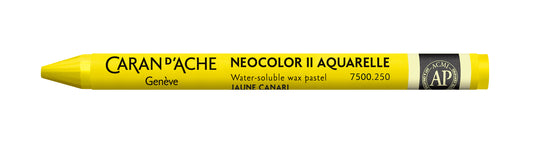Caran d'Ache Neocolor II Water-Soluble Wax Pastel 250 Canary Yellow