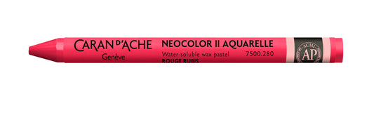 Caran d'Ache Neocolor II Water-Soluble Wax Pastel 280 Ruby Red