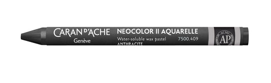 Caran d'Ache Neocolor II Water-Soluble Wax Pastel 409 Charcoal Grey
