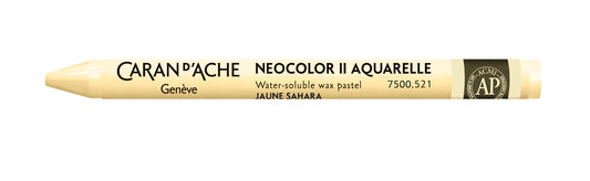 Caran d'Ache Neocolor II Water-Soluble Wax Pastel 521 Sahara Yellow