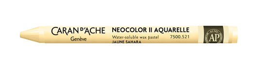 Caran d'Ache Neocolor II Water-Soluble Wax Pastel 521 Sahara Yellow
