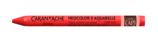 Caran d'Ache Neocolor II Water-Soluble Wax Pastel 560 Light Cadmium Red (Hue)