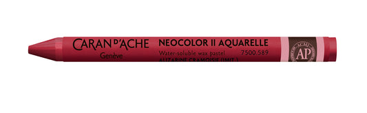 Caran d'Ache Neocolor II Water-Soluble Wax Pastel 589 Crimson Alizain (Hue)