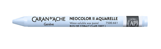 Caran d'Ache Neocolor II Water-Soluble Wax Pastel 661 Light Cobalt Blue (Hue)