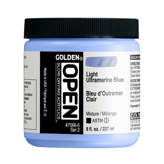 Golden Open Acrylics 237ml Light Ultramarine Blue