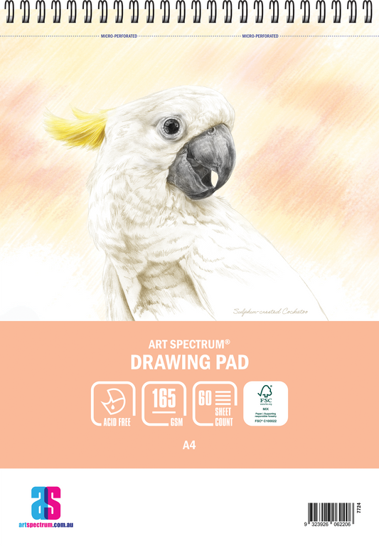 Art Spectrum Drawing Spiral Bound Pad A4 160gsm 60 Sheets