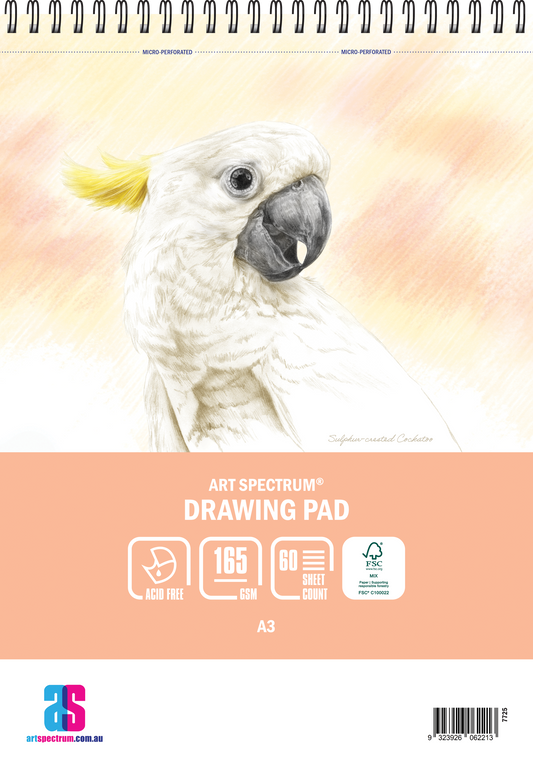 Art Spectrum Drawing Spiral Bound Pad A3 160gsm 60 Sheets