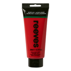 Reeves Acrylic Colour 200ml Brilliant Red