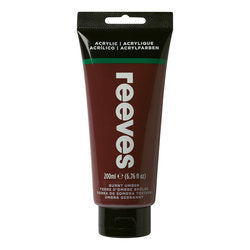 Reeves Acrylic Colour 200ml Burnt Umber