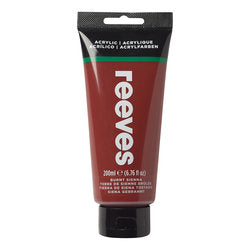 Reeves Acrylic Colour 200ml Burnt Sienna